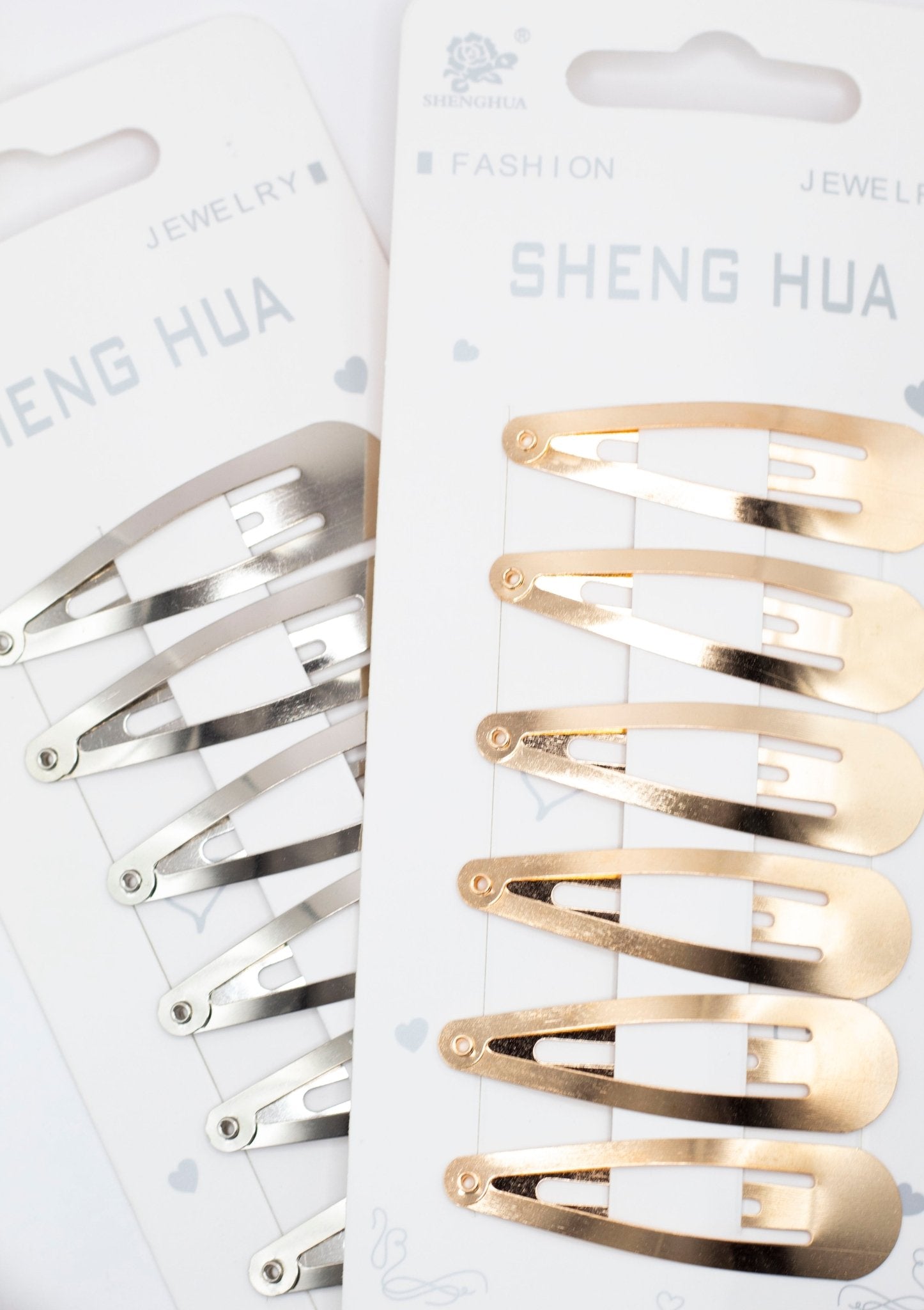 Cucas Chica Metálicas Dorado y Plateado – Mayoreo 12 sets con 6 Piezas - Safiye