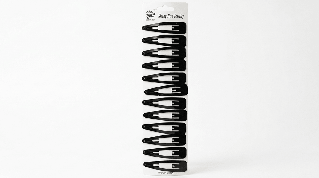 Paquete de Cucas Grandes Negras – Mayoreo 12 Piezas con 12 Sets - Safiye