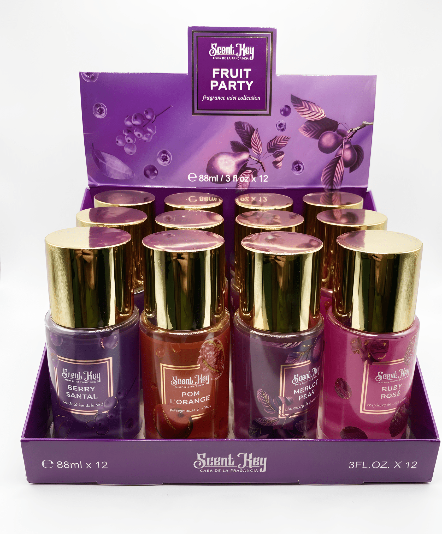 Body Mist Fragancia Frutal Rosas – Perfume Corporal 12 Piezas Mayoreo - Safiye